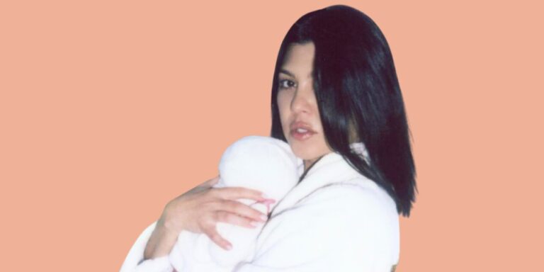kourtney kardashian with baby