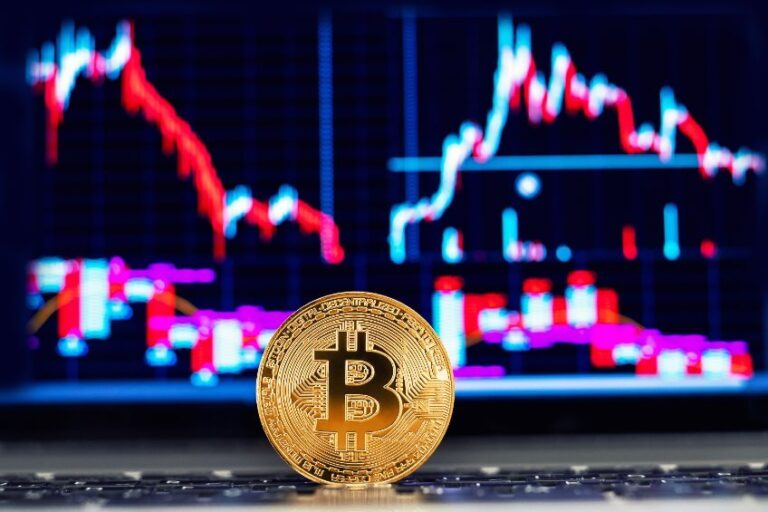bitcoin coin chart background
