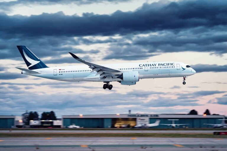 cathay pacific a350 yvr landing 2 2 scaled